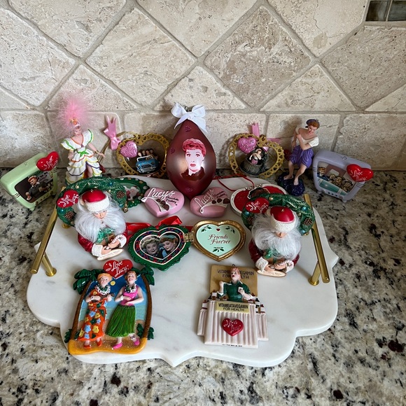 Incredible Collection!!! 16 Vintage I Love Lucy Ornaments Lucille Ball Desilu